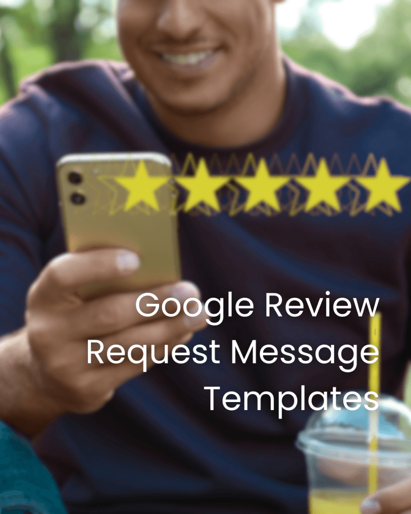 google review request message template example sent via SMS