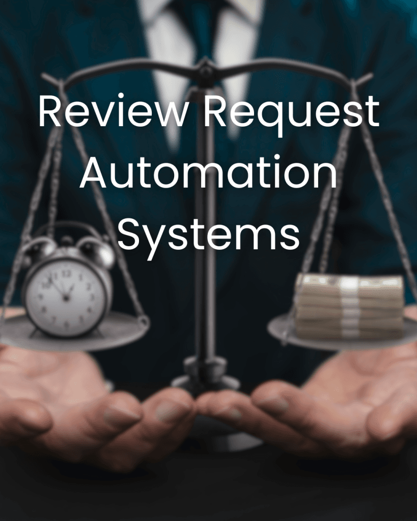 Review request automation systems comparing time saved versus cost for small businesses