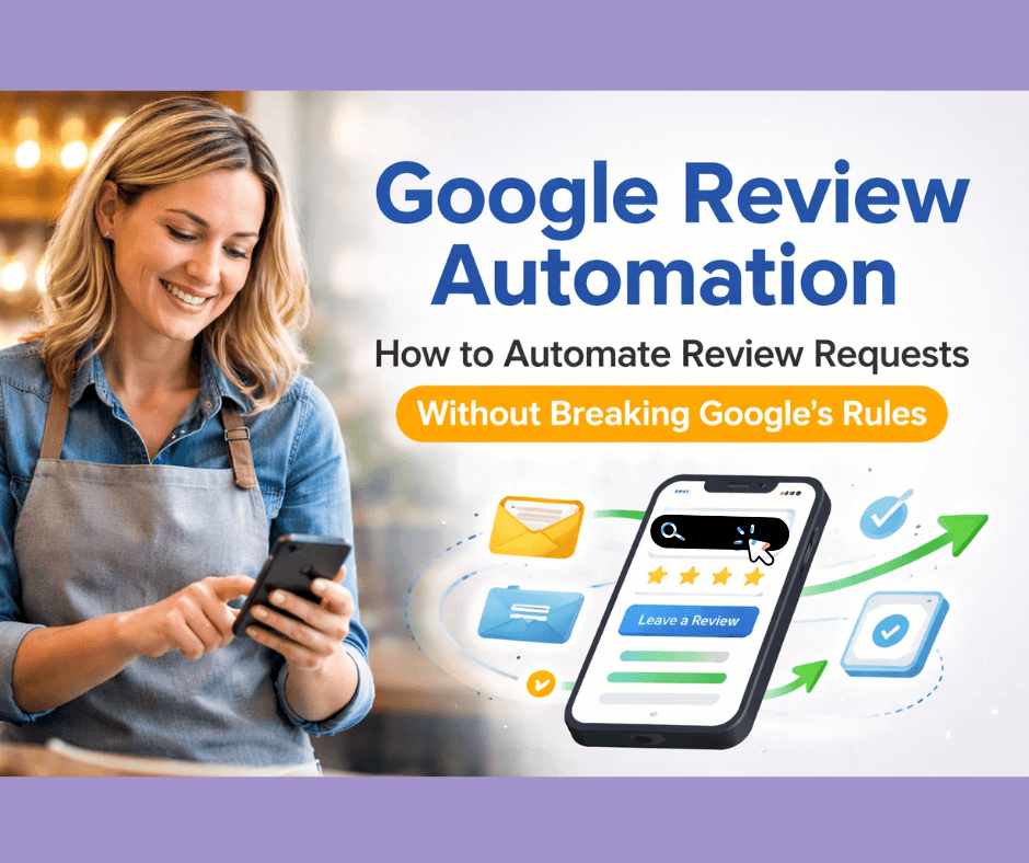 example of a google review automation system sending automated review requests to customers after service completion